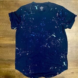 Navy blue Hollister hem tee